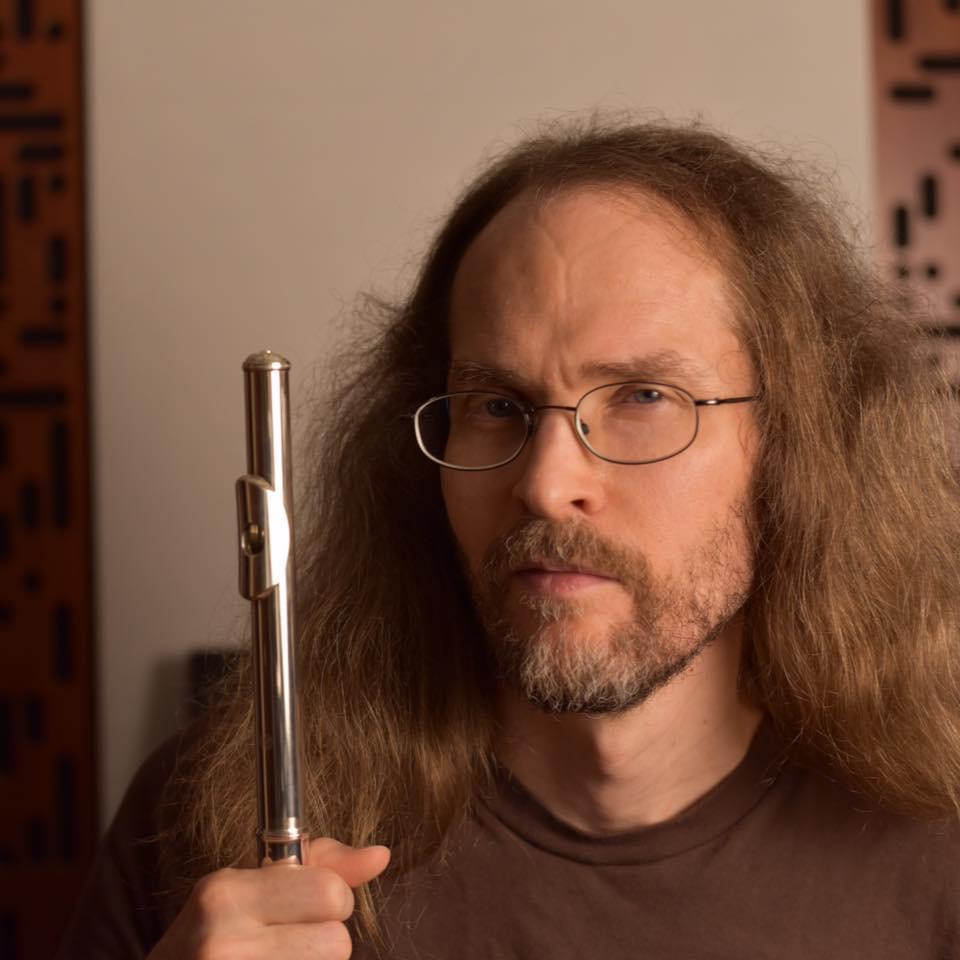 John Bonnell with his flute